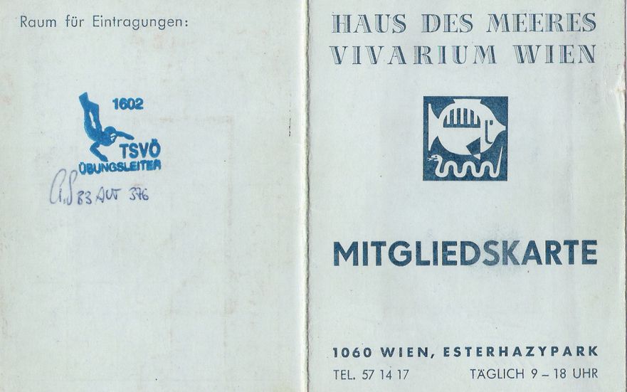 Mitgliedskarte HAUS DES MEERES - VIVARIUM WIEN 197