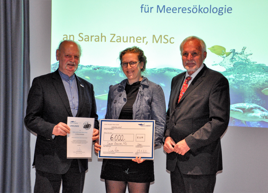 Sarah Zauner erhielt den Meereschutzpreis benannt 