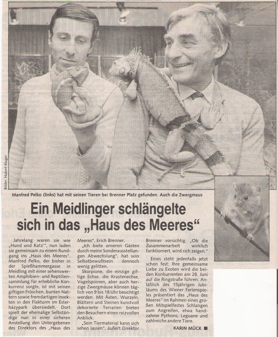 Erich Brenner mit Manfred Pelko