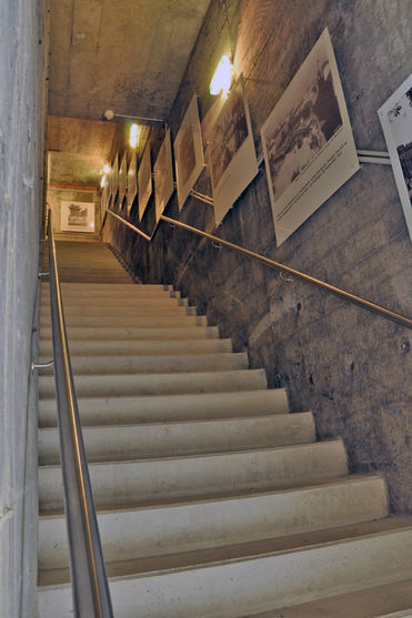 Die ehemalige Dachtreppe führt hinauf zum Museum
