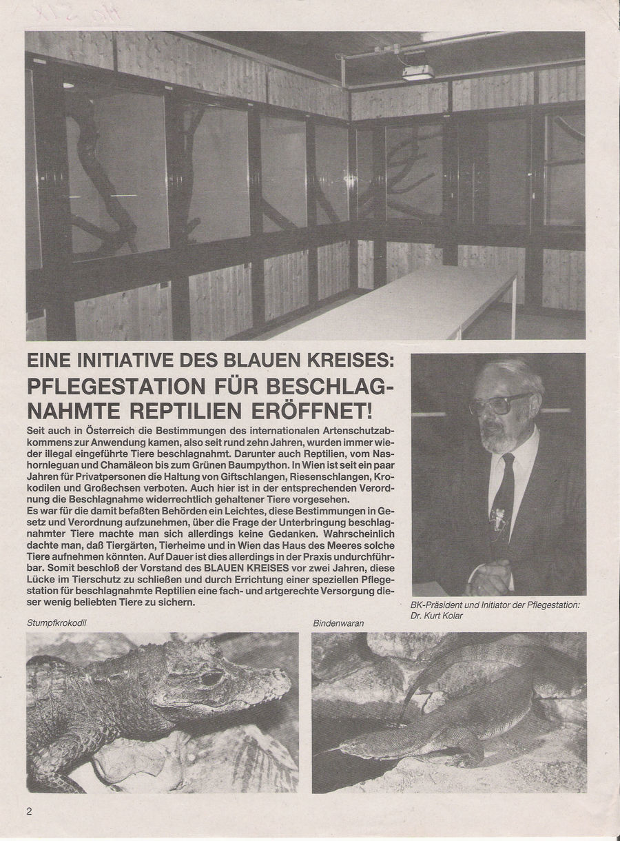 Dr. Kurt Kolar in seiner Station